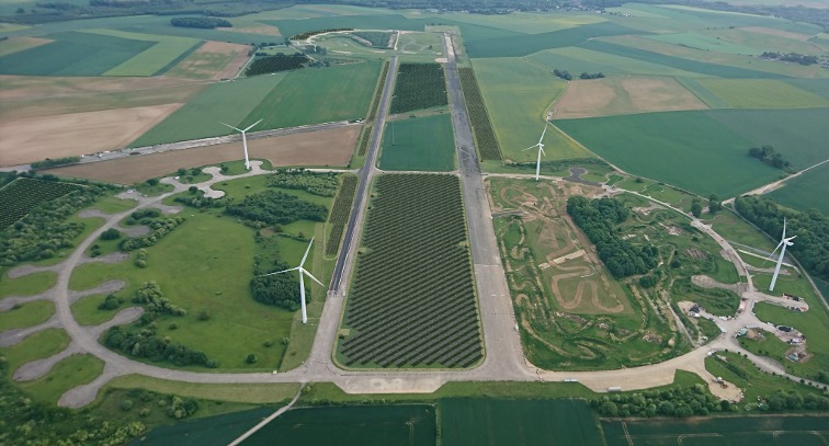 Projet centrale photovoltaïque ZAE clef des champs