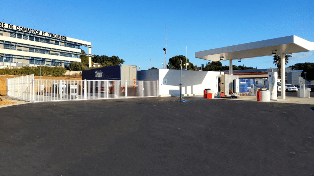 Station H2 hydrogène renouvelable narbonne qair
